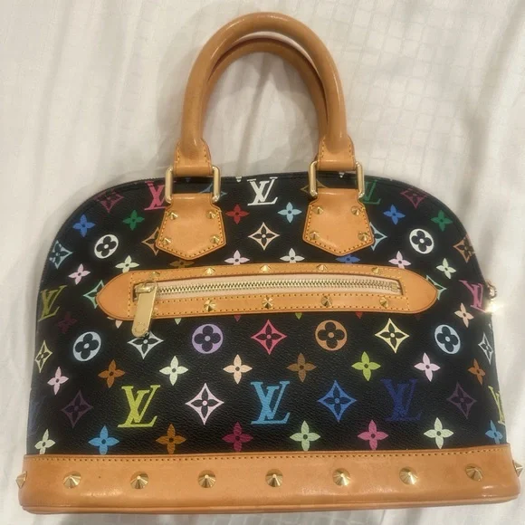 Louis Vuitton Black Multicolor Alma PM - Picture 2 of 4